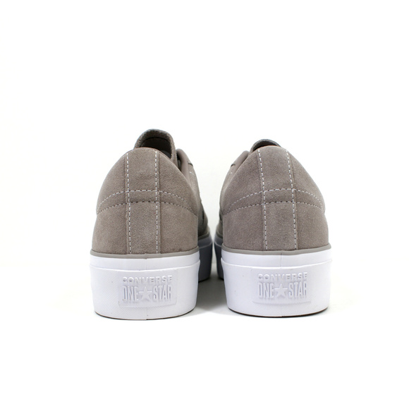 Converse One Star PLATFORM Low Top Sneakers Grey - Picture 3 of 5